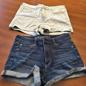 American Eagle Outfitters Blue Jean Shorts Casual Style